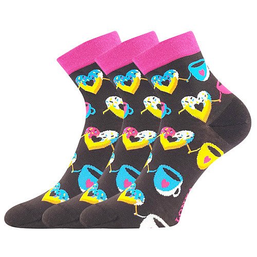 LONKA ponožky Dorwin donuty 3 pár 35-38 118676