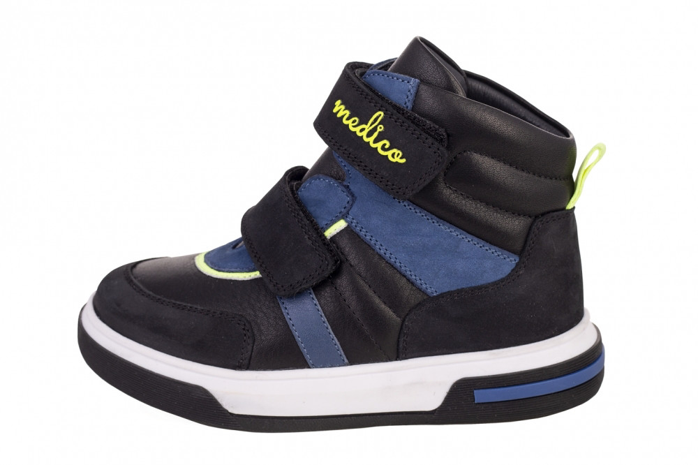 Medico EX-5002/M4 Dětské kotníkové boty černo / modré 26