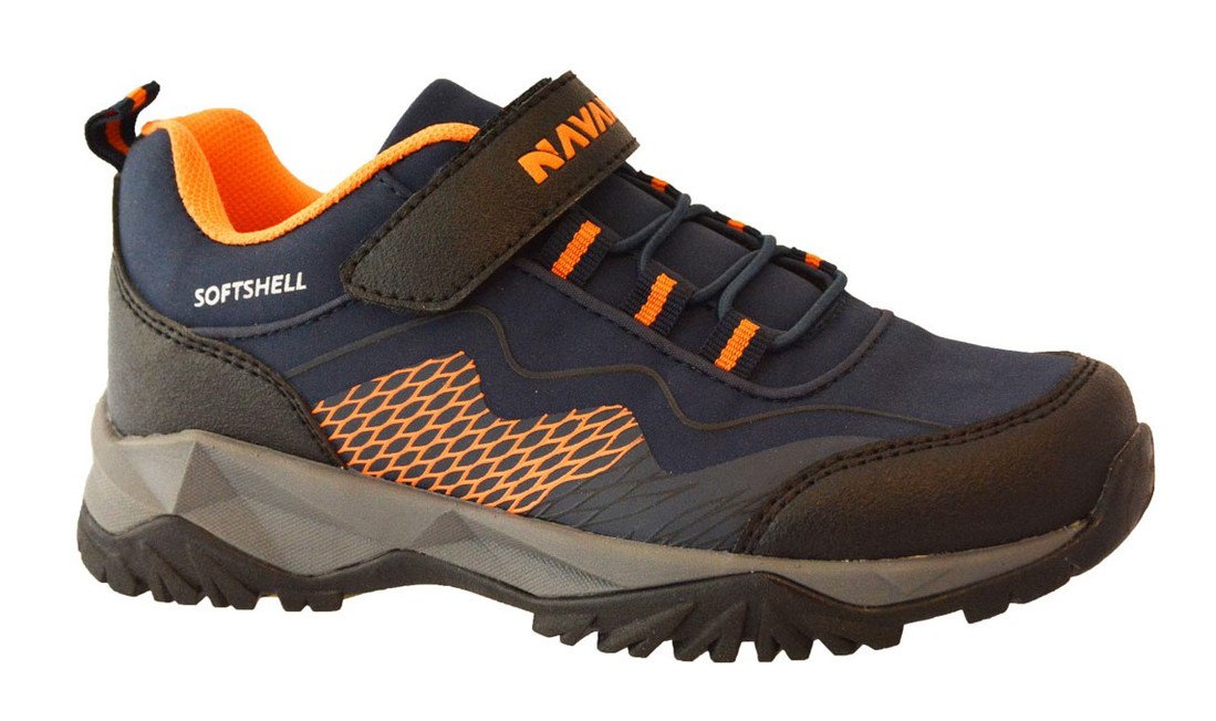 Navaho N7-509-27-02 Dětské softshellové boty modro / oranžové 28