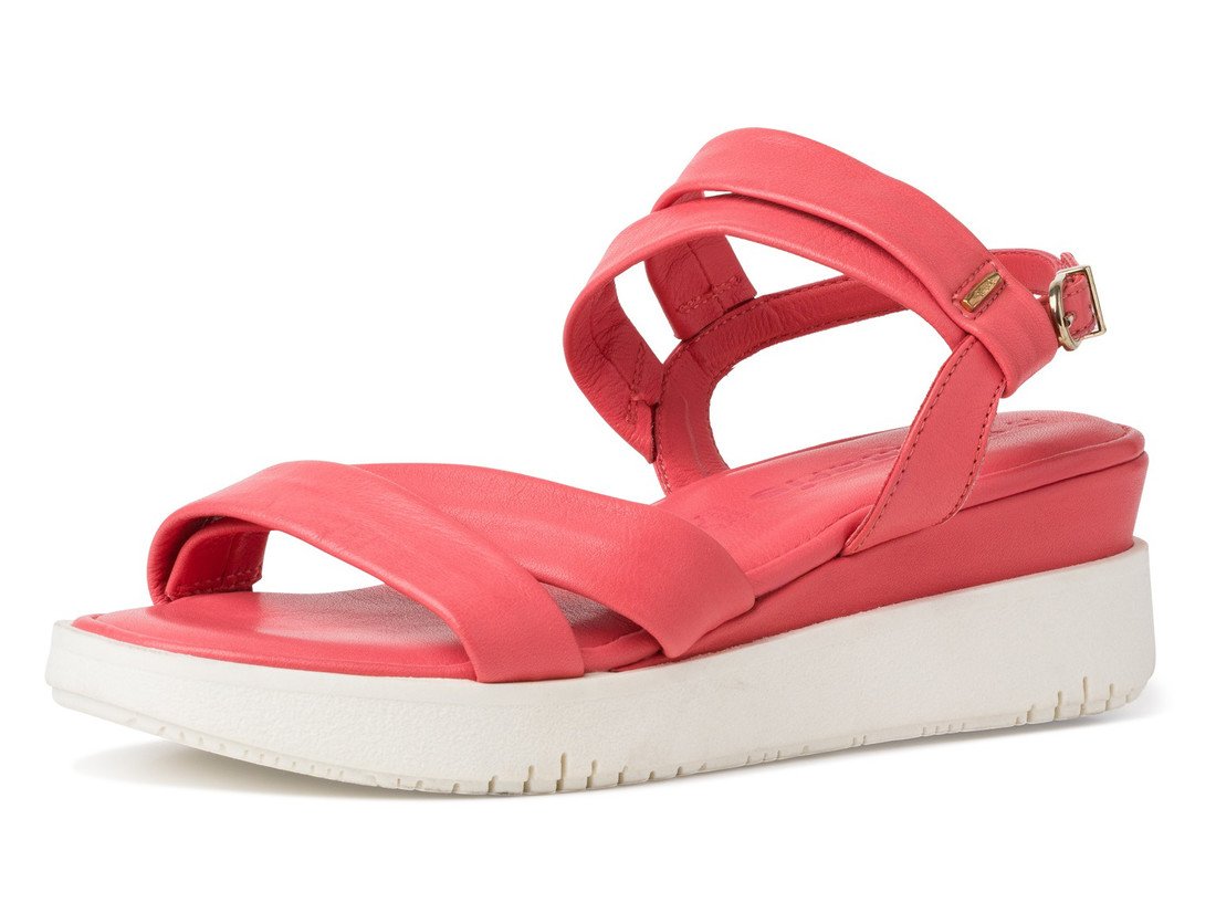 Tamaris 1-28700-28 500 Dámské sandály na klínku červené 37