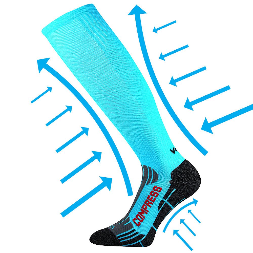 VOXX kompresní podkolenky Flex neon tyrkys 1 pár 35-38 111440