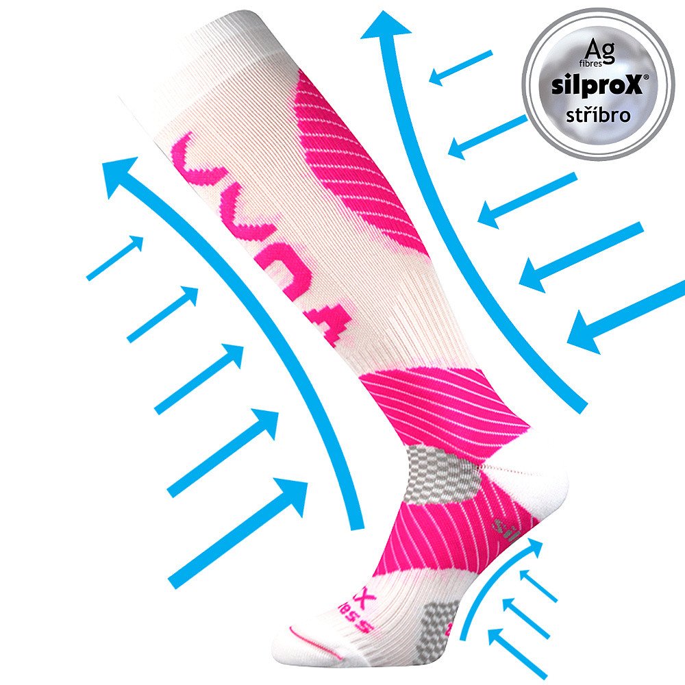 VOXX kompresní podkolenky Protect bílá 1 pár 35-38 111965