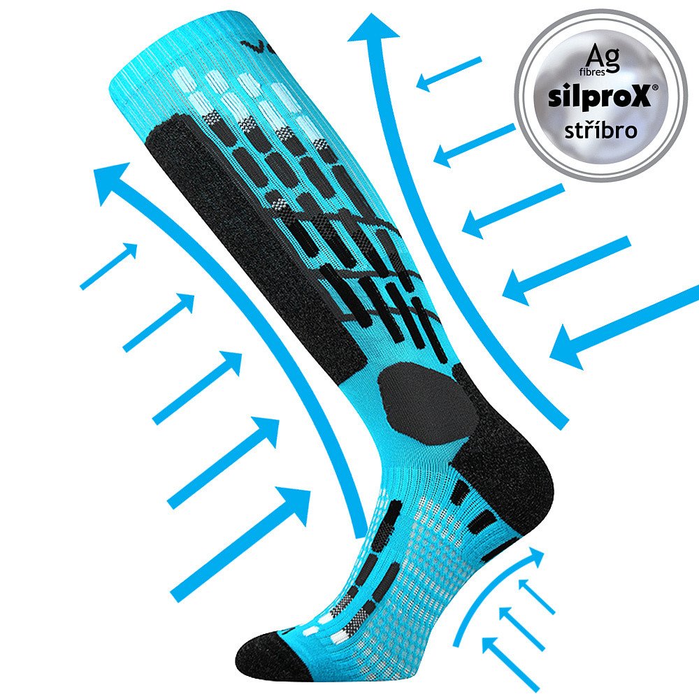 VOXX kompresní podkolenky Vxpres neon tyrkys 1 pár 35-38 110877