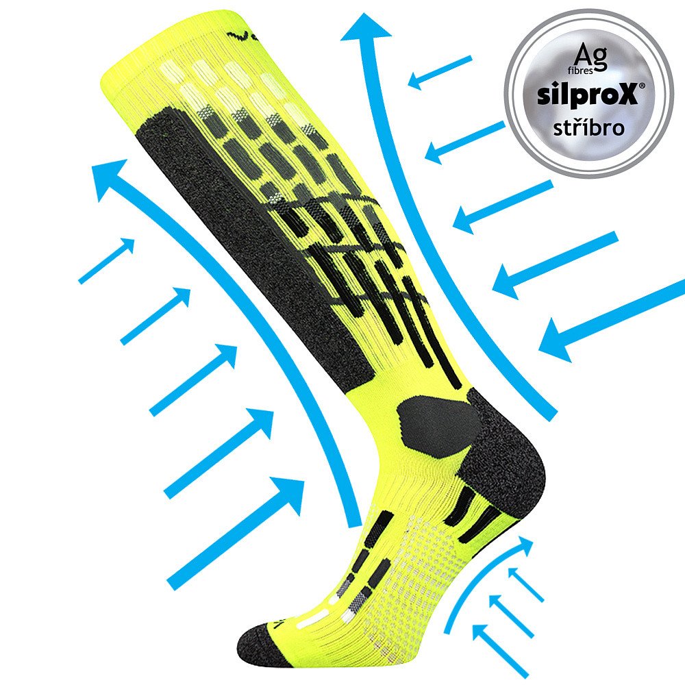 VOXX kompresní podkolenky Vxpres neon žlutá 1 pár 35-38 110714