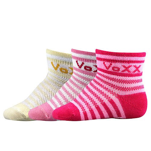 VOXX ponožky Fredíček pruh holka 3 pár 11-13 112647