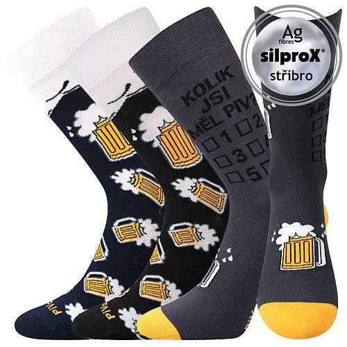 VOXX ponožky PiVoXX IIIIII - mix 6 3 pár 39-42 117062