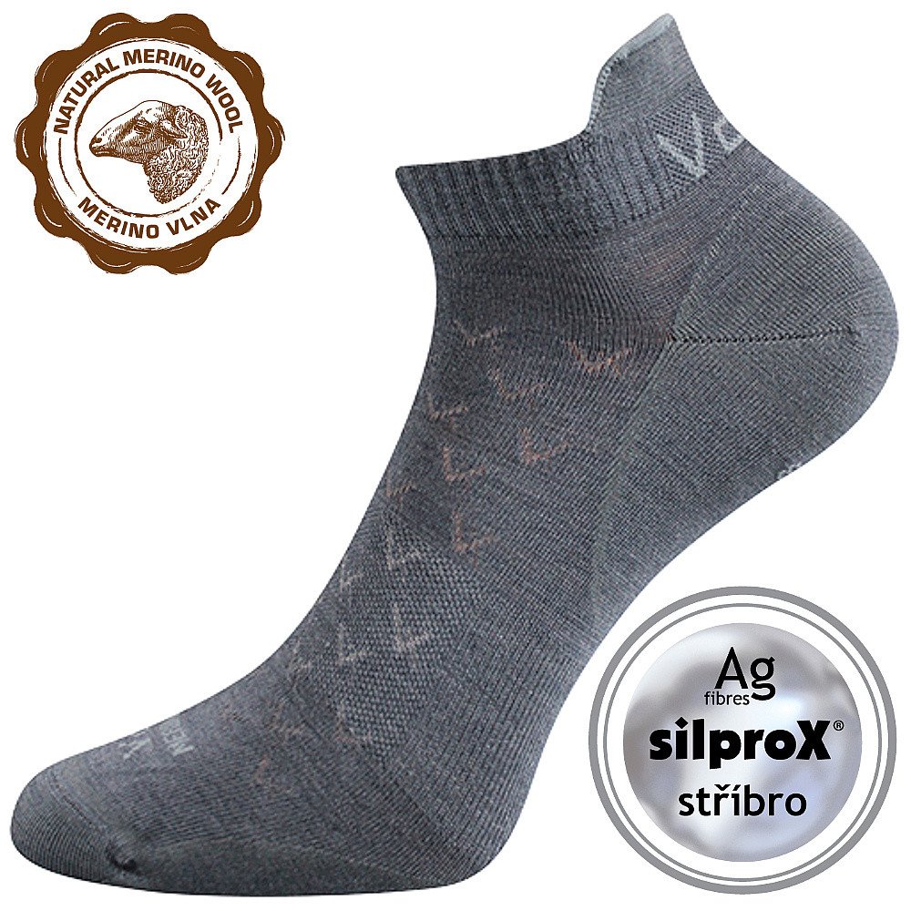 Ponožky unisex tenké Voxx Rod - světle šedé, 43-46