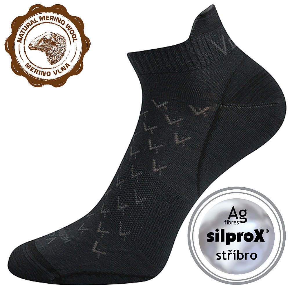 Ponožky unisex tenké Voxx Rod - tmavě šedé, 43-46