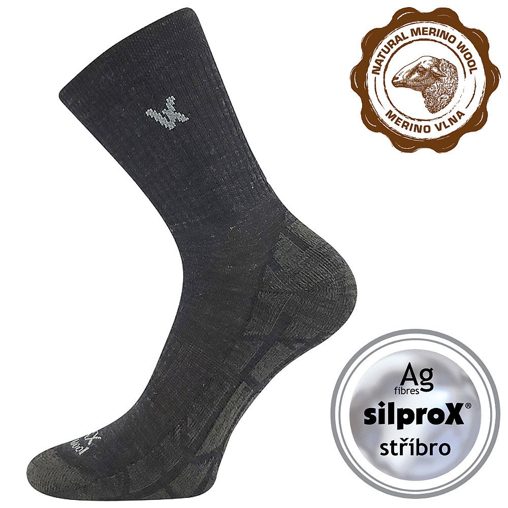 VOXX ponožky Twarix tm.šedá 1 pár 35-38 119353