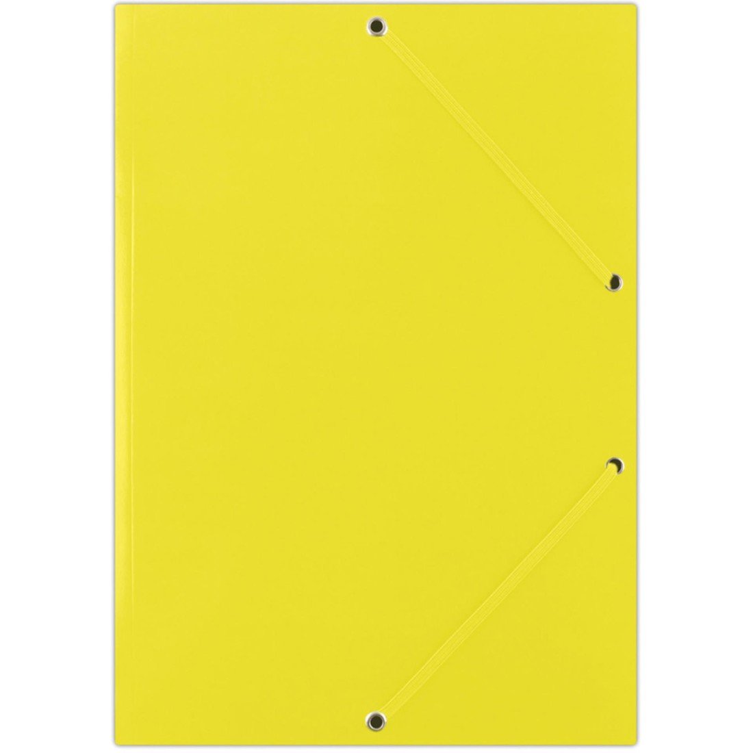 Kartonové desky s chlopněmi a gumičkou Donau - A4, žluté