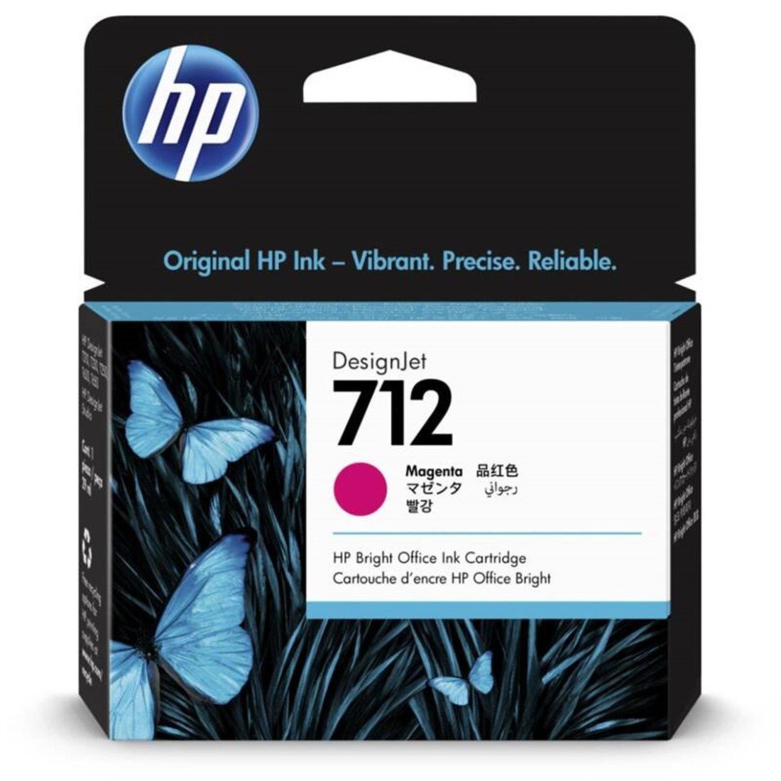 Cartridge HP 3ED68A , č. 712 - purpurová