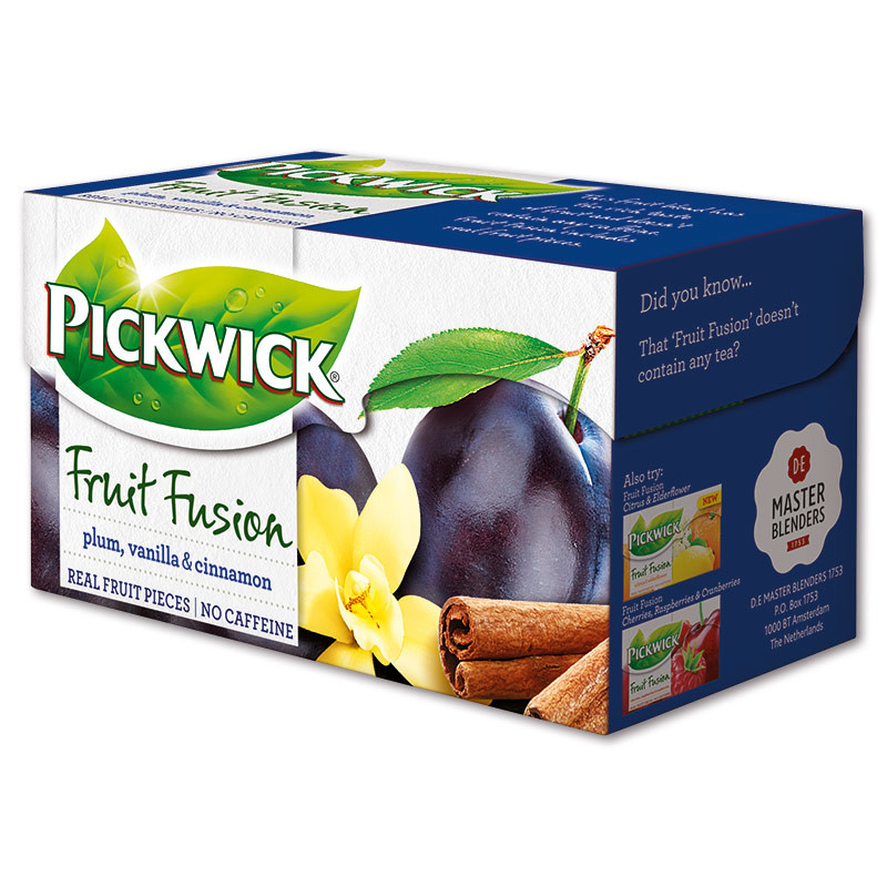Čaj Pickwick Fruit Garden - Švestky s vanilkou a se skořicí, 20 x 2 g