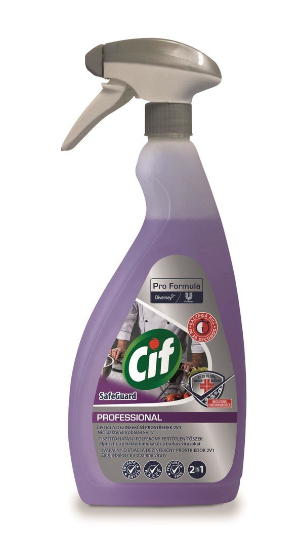 Čisticí prostředek Cif 2v1 - univerzální dezinfekční, 750 ml