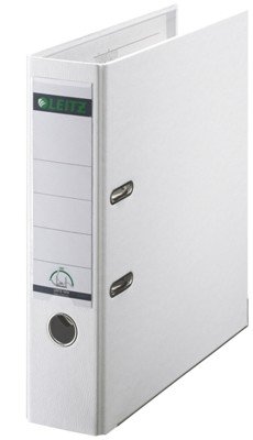 Pákový pořadač LEITZ 180° - A4, plastový, hřbet 8 cm, bílý