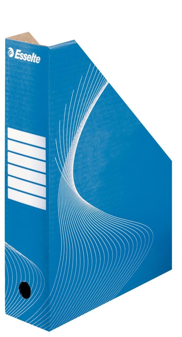 Stojan na časopisy Esselte A4, modrý, 8 cm