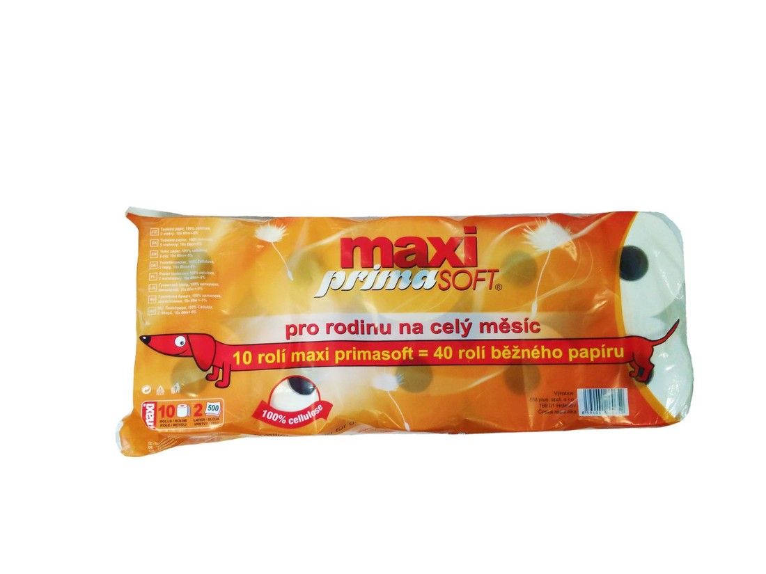 Toaletní papír Primasoft MAXI 10, dvouvrstvý, 10 rolí