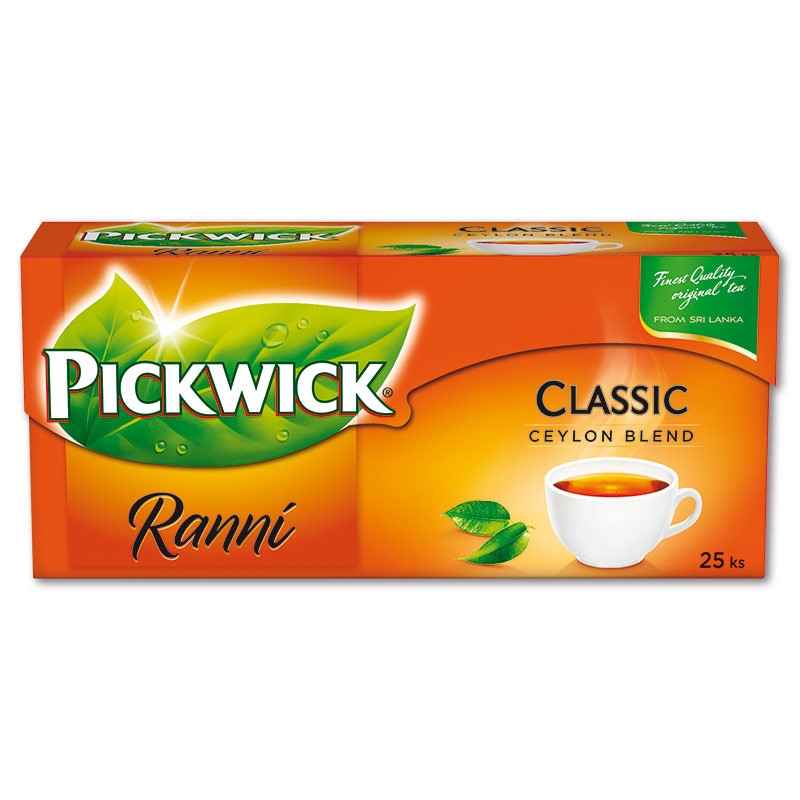 Černý čaj Pickwick Ranní, 25 x 1,75 g