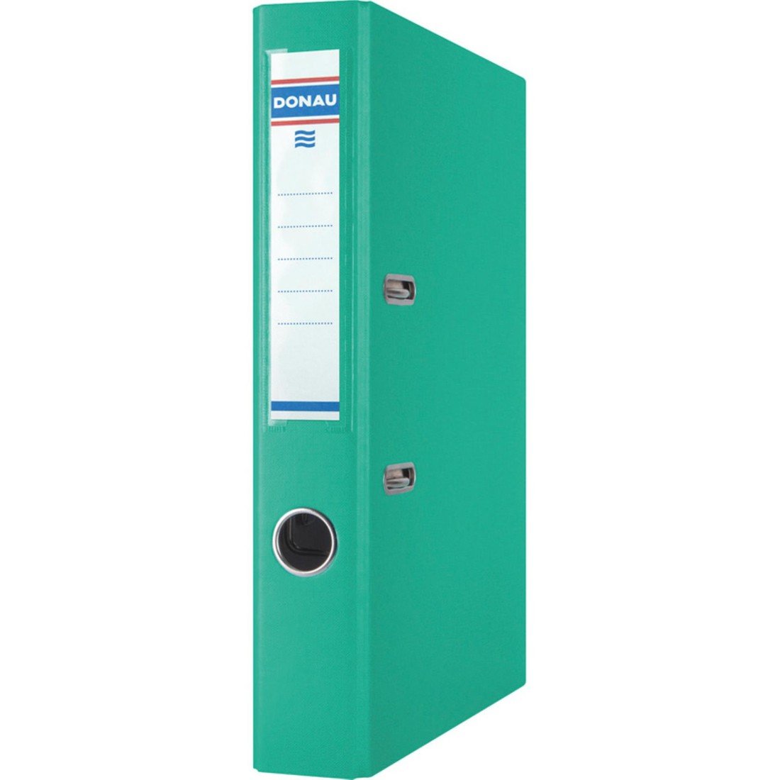 Pákový pořadač Donau Master - A4, šíře hřbetu 5 cm, tyrkysový