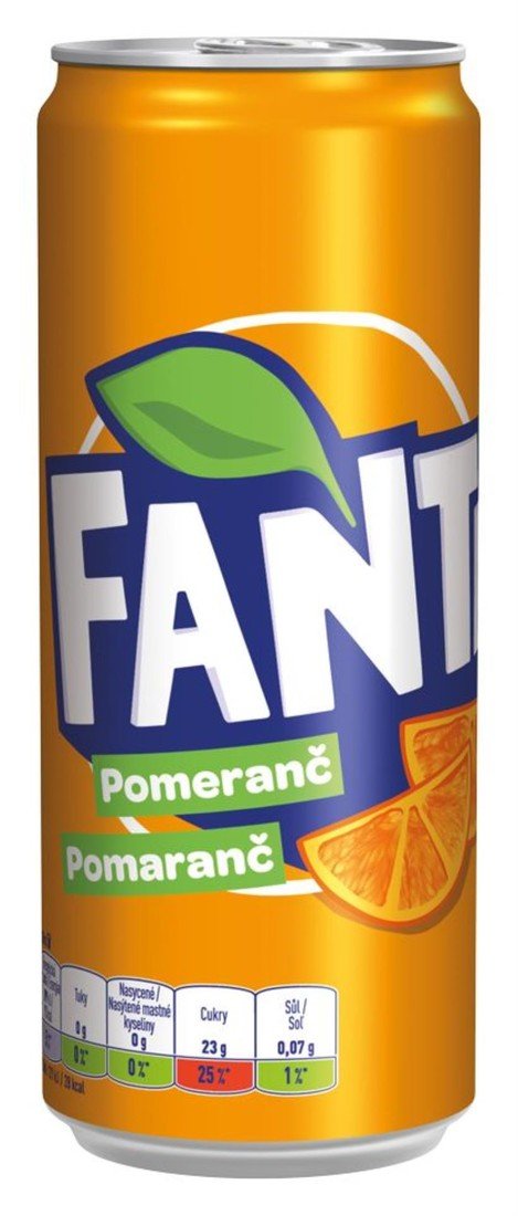 Fanta Fanta pomeranč - plech, 24x 0,33 l