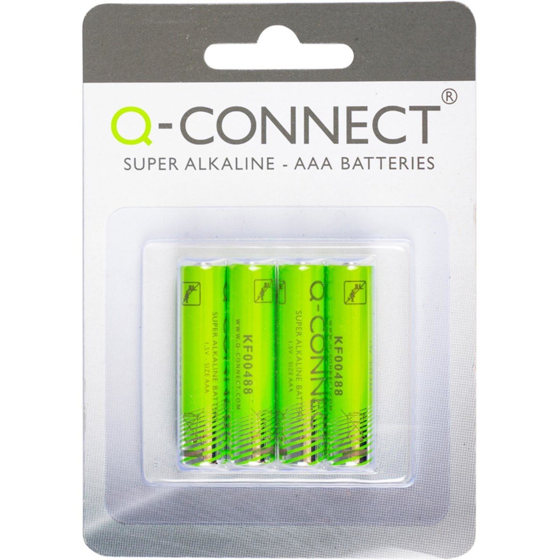 Alkalické baterie Q-Connect - AAA, 1,5 V, LR03, 4 ks