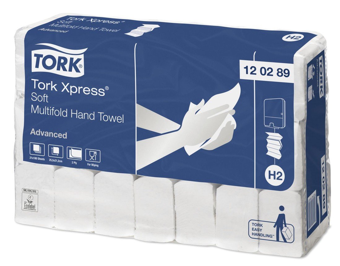 Papírové ručníky Tork Xpress Multiford H2 - 2 vrstvé