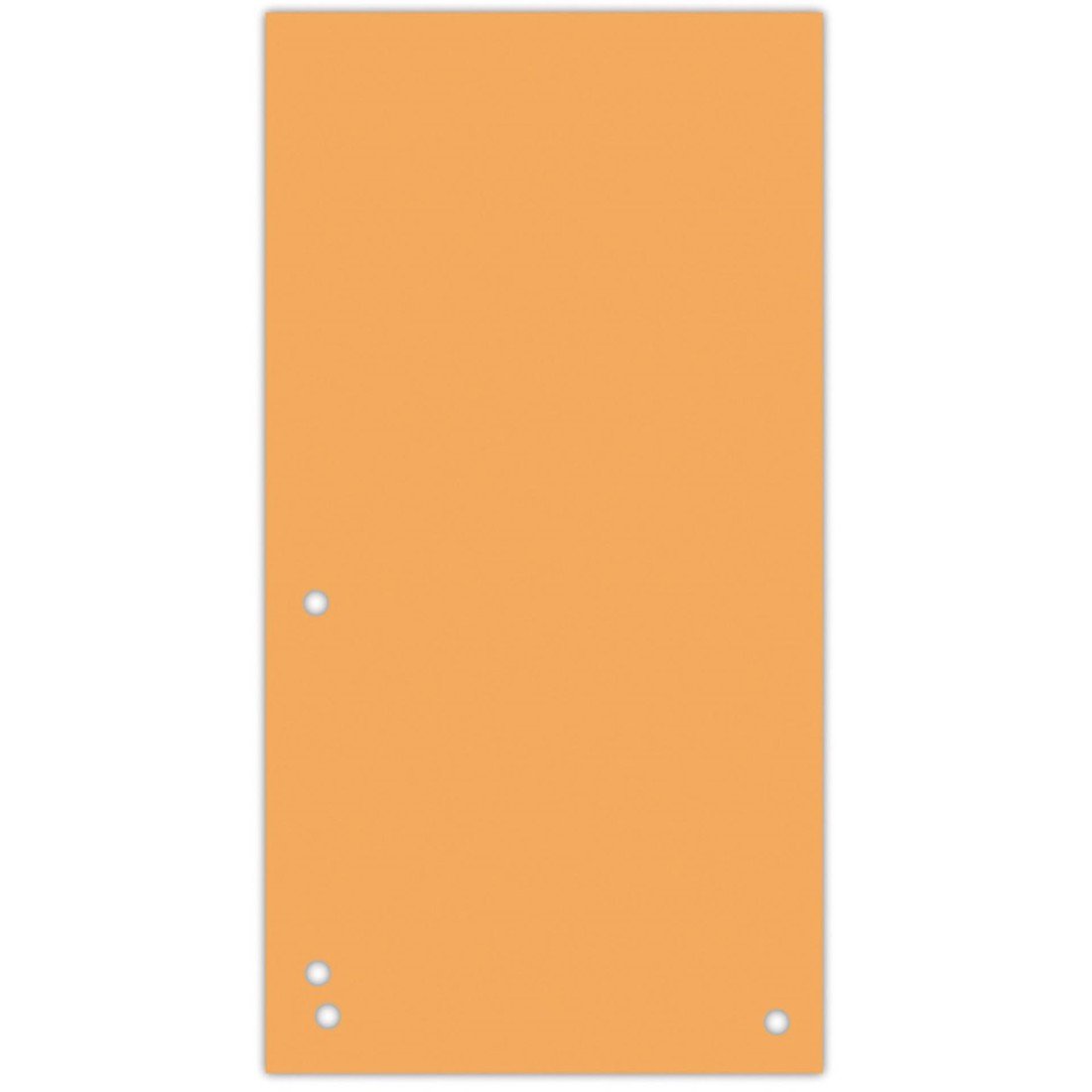 Papírové rozlišovače Donau - 1/3 A4, 235x105 mm, 100 ks, oranžové
