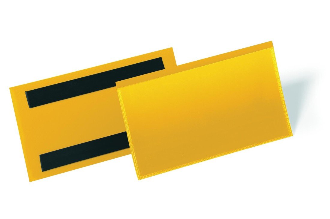 Durable Logistické magnetické kapsy na etikety - 150 x 67 mm, žluté, 50 ks