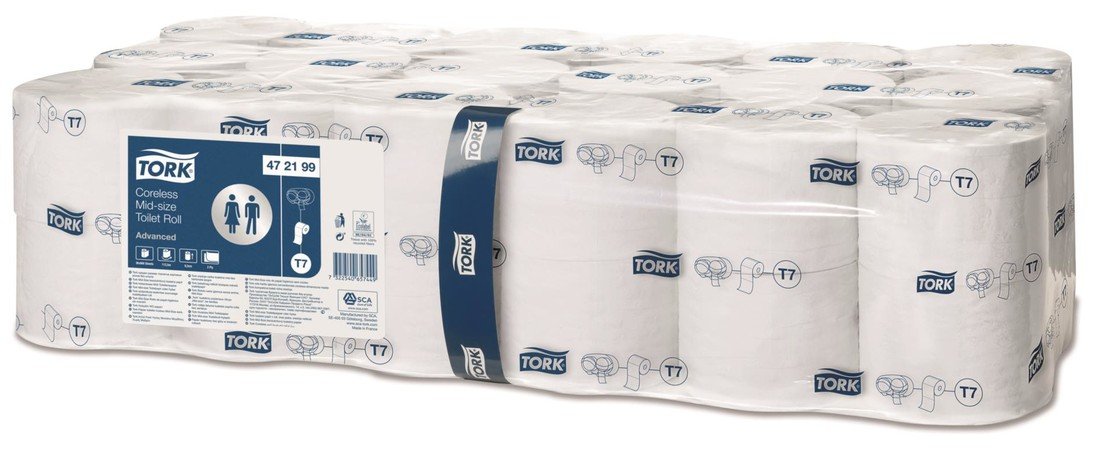 Bezdutinkový toaletní papír Tork - 2vrstvý, 36 rolí