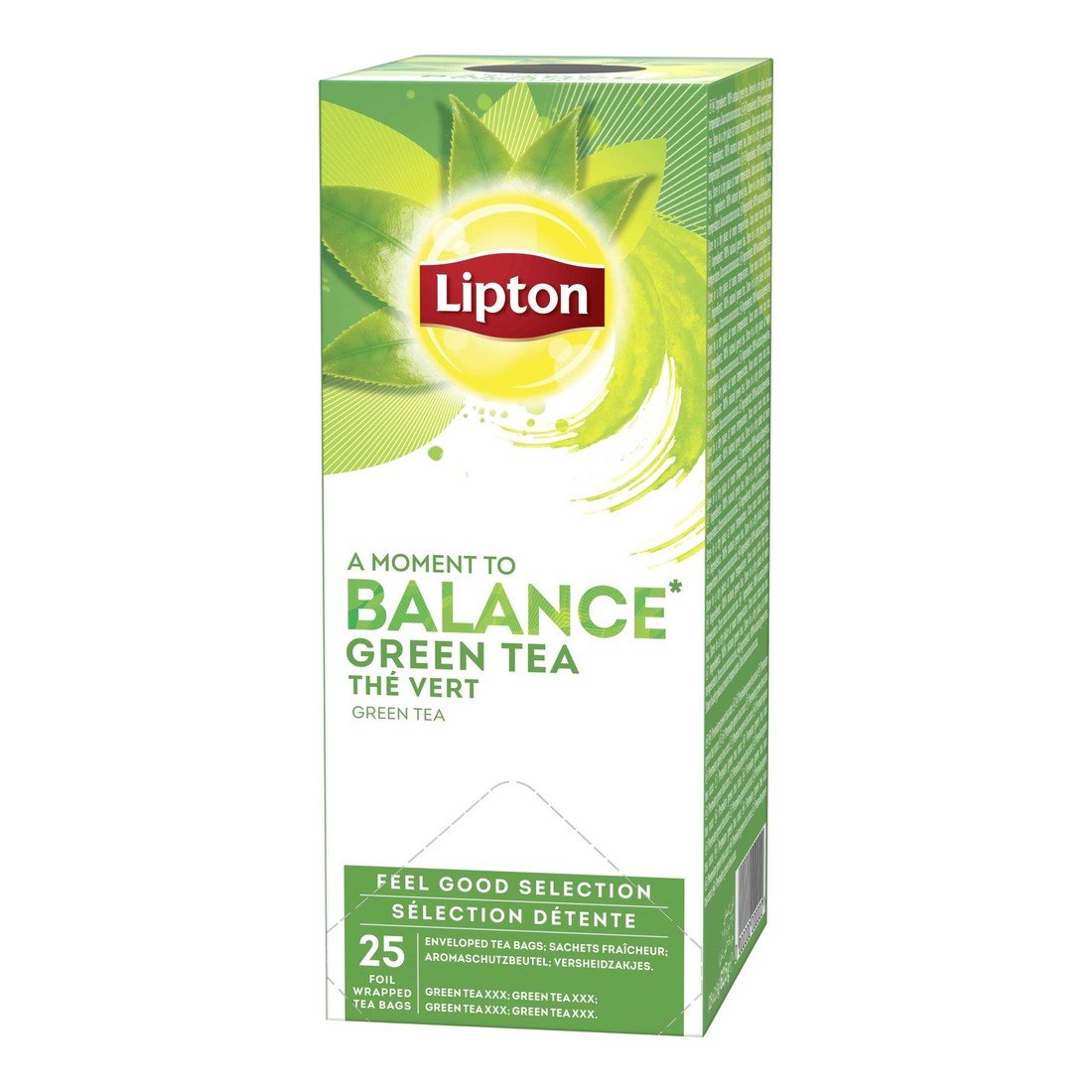 Zelený čaj Lipton Balance, 25x 1,3 g