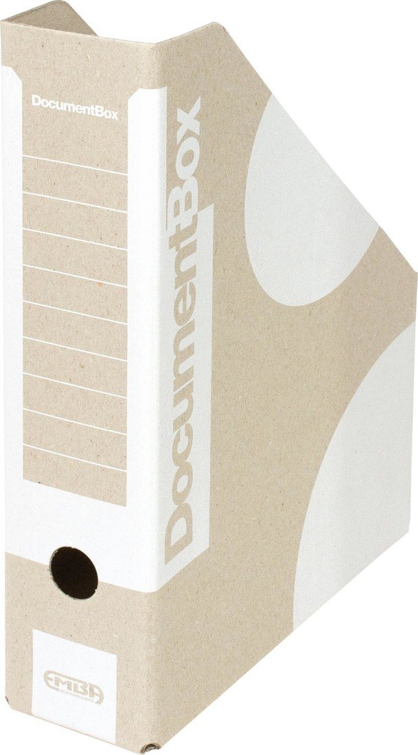 Stojan na časopisy Emba - A4, 7,5 cm, bílý, 1 ks