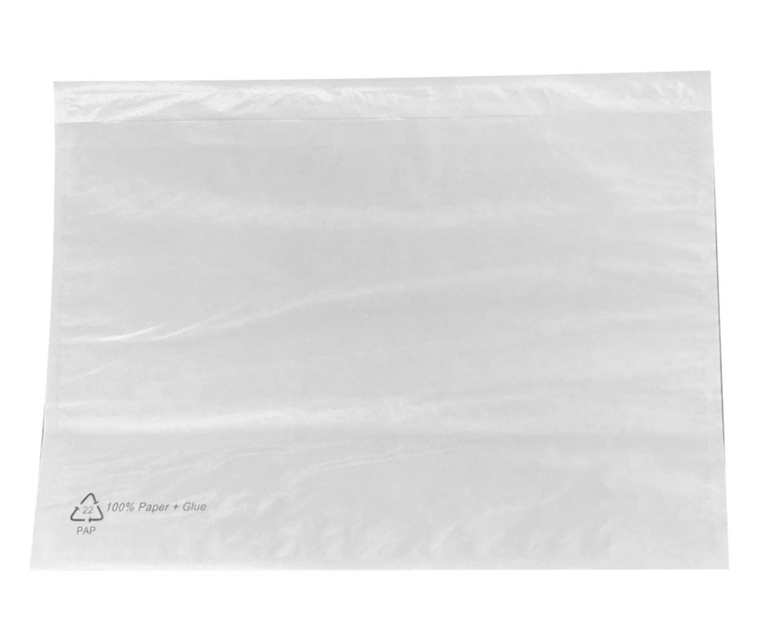 Papírové samolepicí kapsy na zásilky - C5, průhledné, 1000 ks