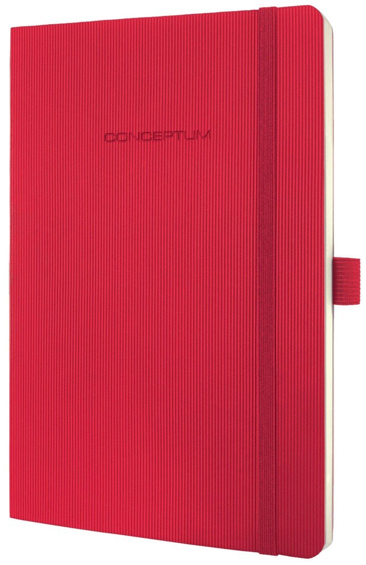 Záznamní kniha Sigel Conceptum - Softcover, A5, linkovaná, červená