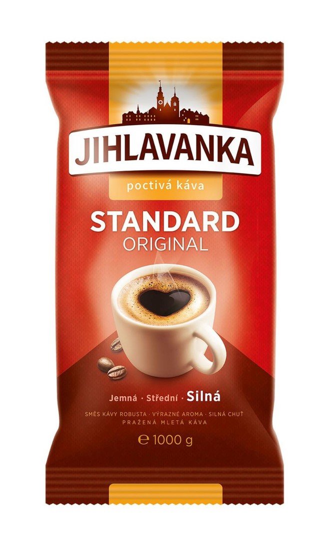 Mletá káva Jihlavanka - standart, 1 kg