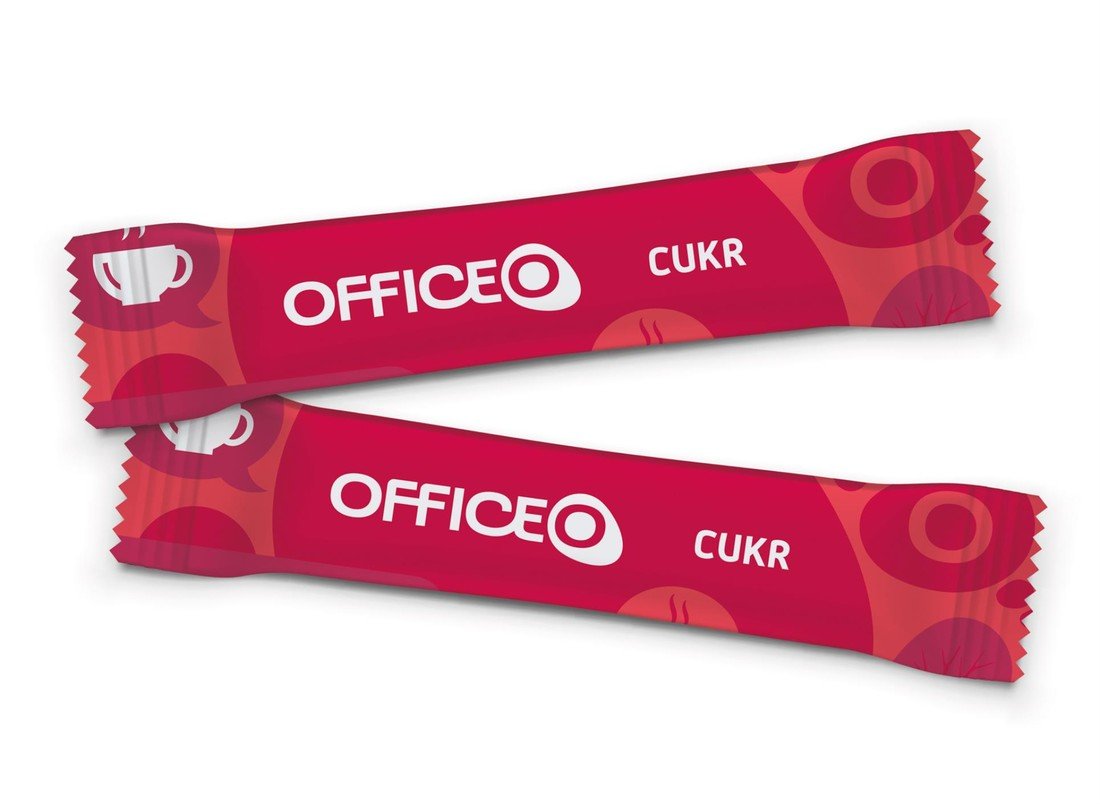 OFFICEO Porcovaný cukr v roličkách Office Depot, 1000 x 4 g