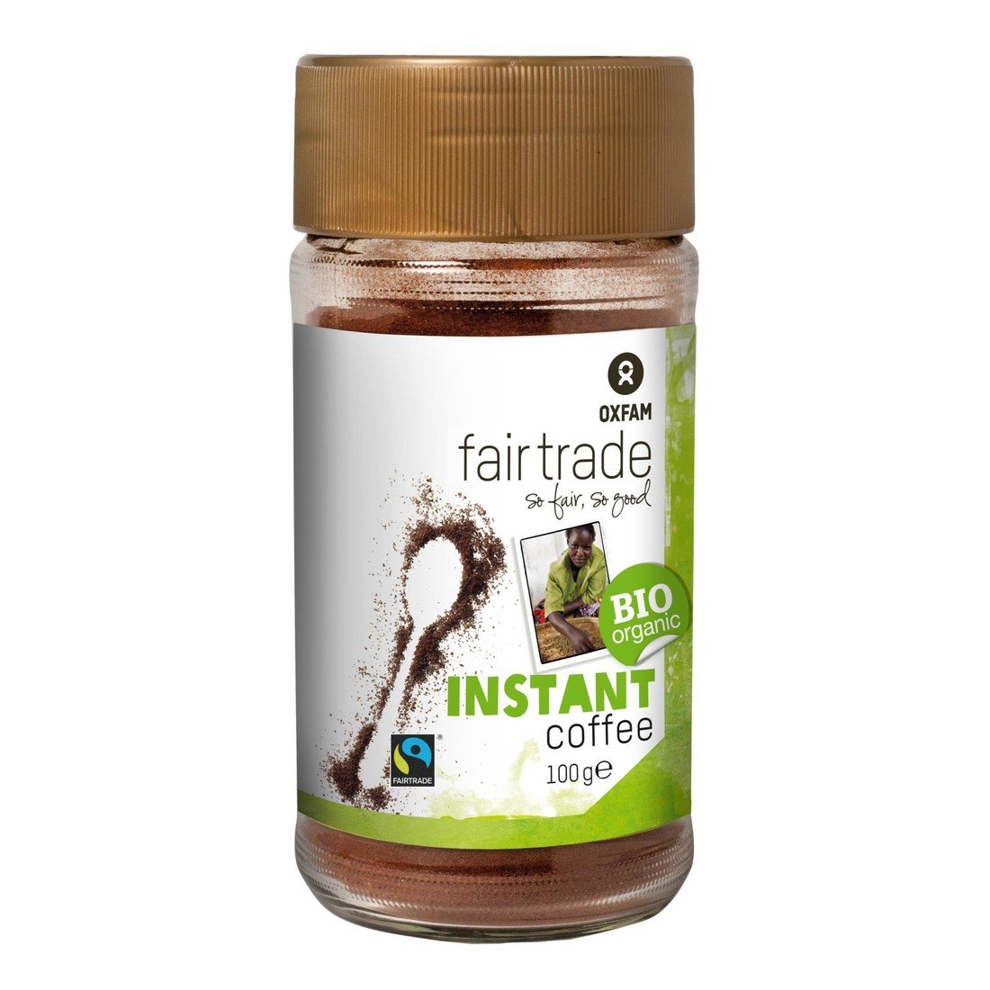 Oxfam Instantní káva Oxfam - bio,Fairtrade, 100 g