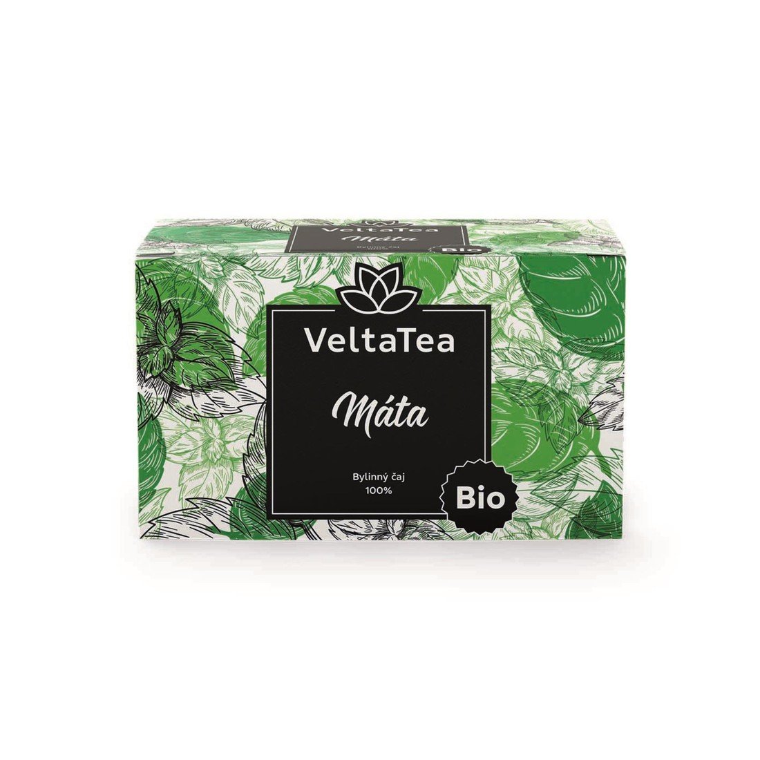 Velta Tea Bylinný čaj VeltaTea - mátový, bio, 20x 1,2 g