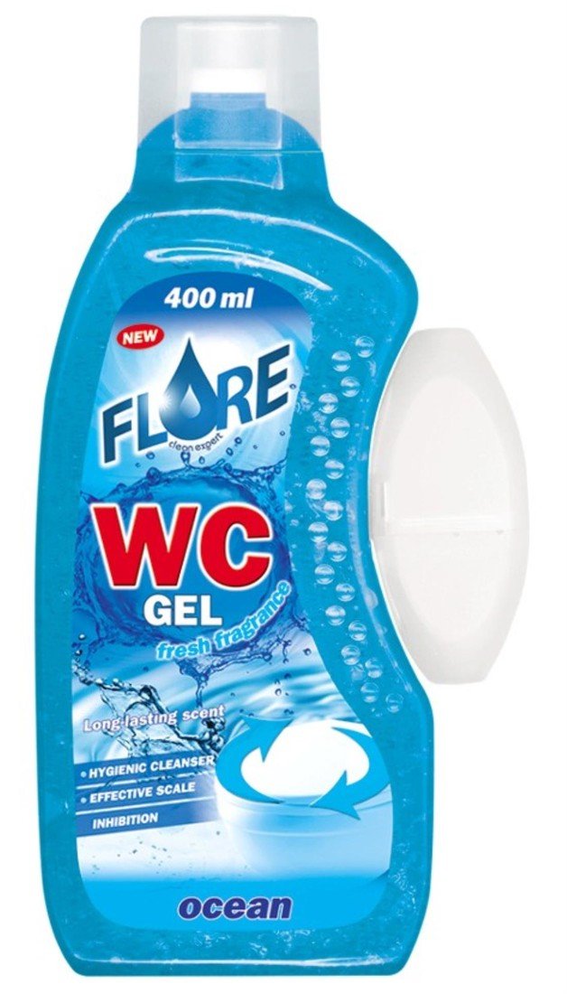 WC gel Flore Ocean s košíčkem, 400 ml