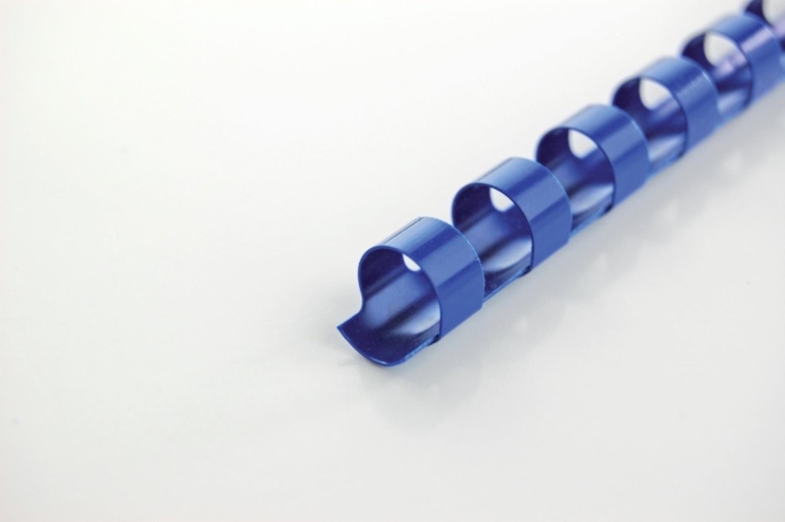 Hřbety plastové GBC 10 mm, modré, 100 ks