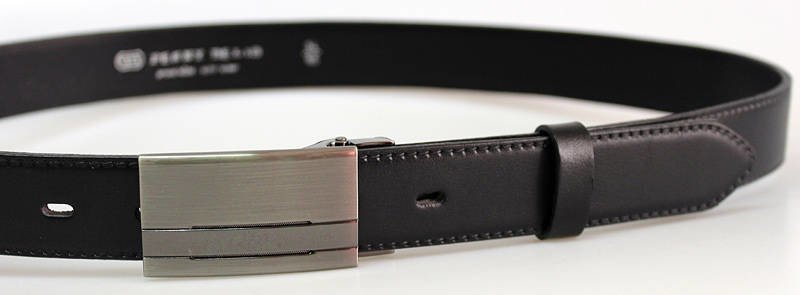PENNY BELTS 30-020-1PS-60 Pánský kožený opasek černý 90cm