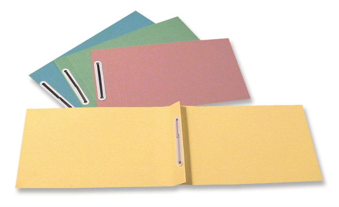 HIT Office Desky papírové s jednou chlopní, mix barev, 100 ks