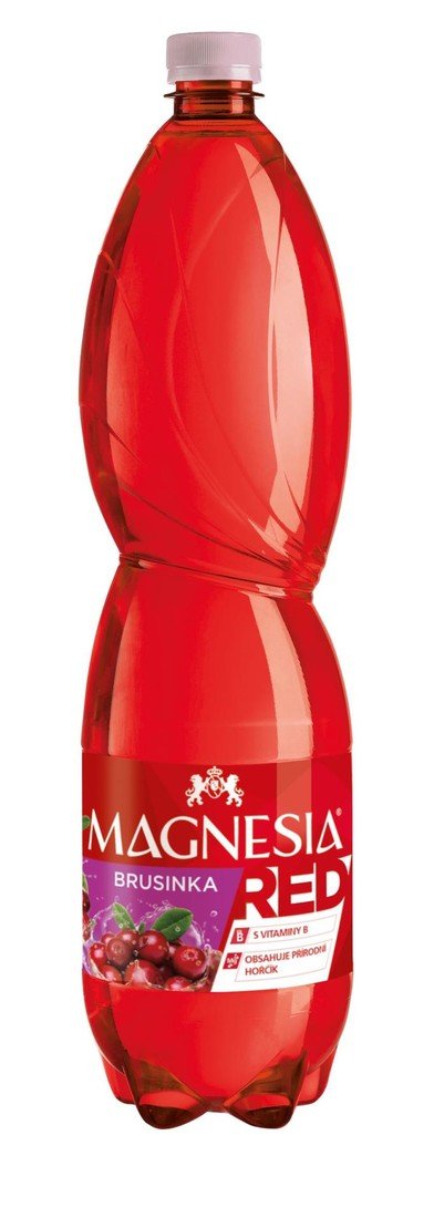 Ochucená voda Magnesia RED brusinka, 1,5 l,bal=6ks