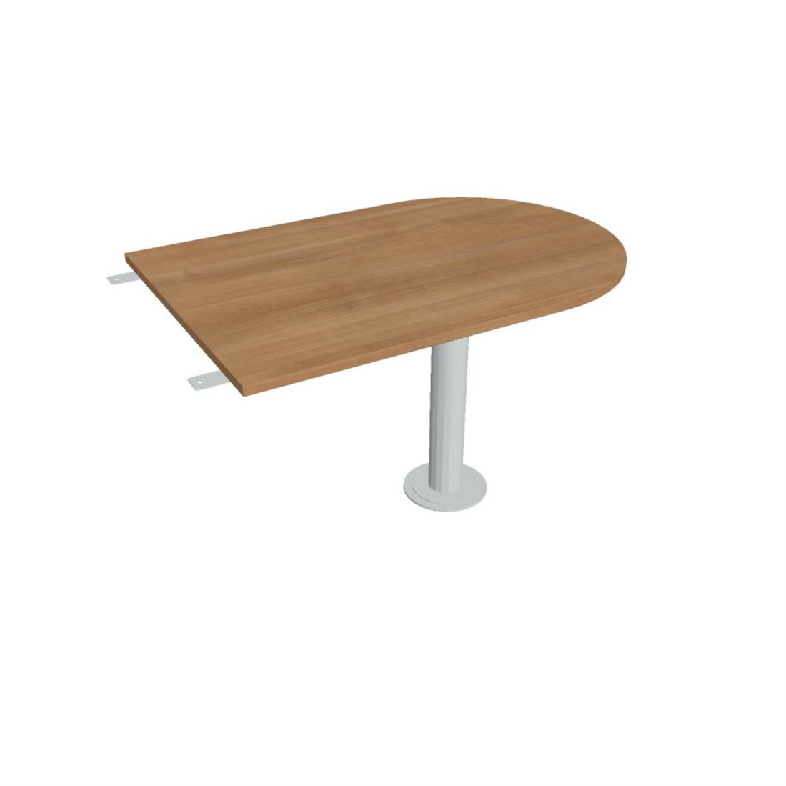 Přídavný stůl Hobis Cross CP 1200 3 - višeň/kov 120 x 80 x 75 cm