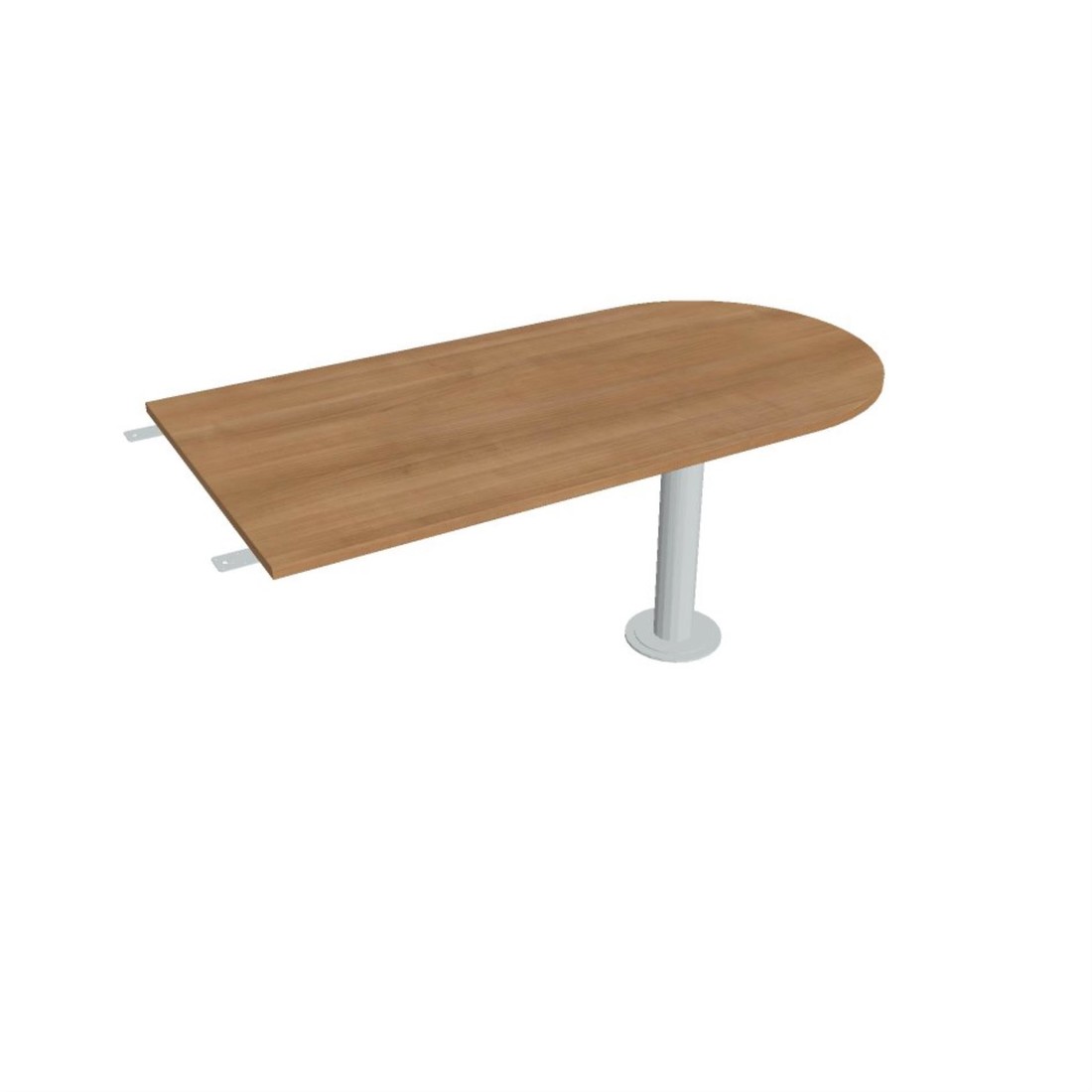 Přídavný stůl Hobis Cross CP 1600 3 - višeň/kov 160 x 80 x 75 cm