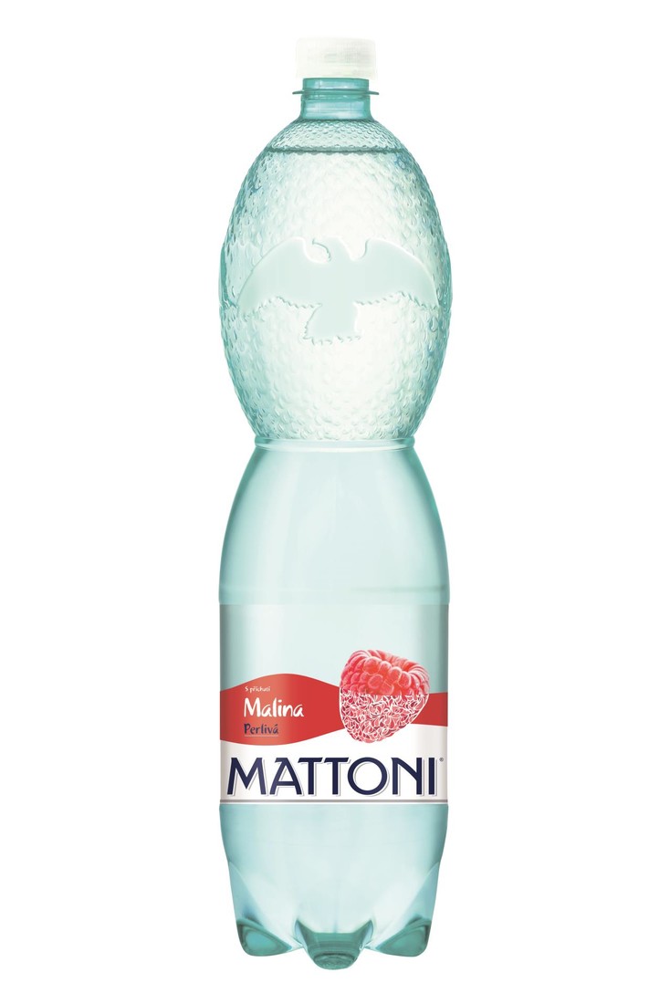 Ochucená minerální voda Mattoni - malina, 6 x 1,5 l, perlivá