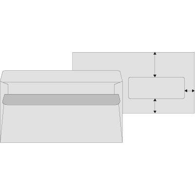 OFFICEO Obálky Office Depot - DL, s okénkem, samolepicí, 1000 ks