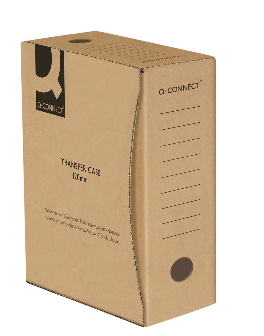 Archivační krabice Q-Connect - A4, šedá, 12 cm