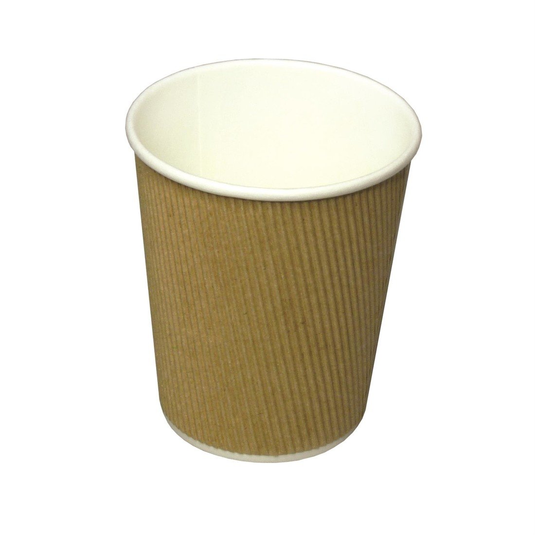 Jednorázové kelímky na kávu - papírové, hnědé, 200 ml, 25 ks