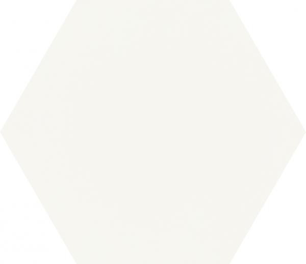 Obklad Shiny Lines bianco heksagon mat 19,8 x 17,1 cm