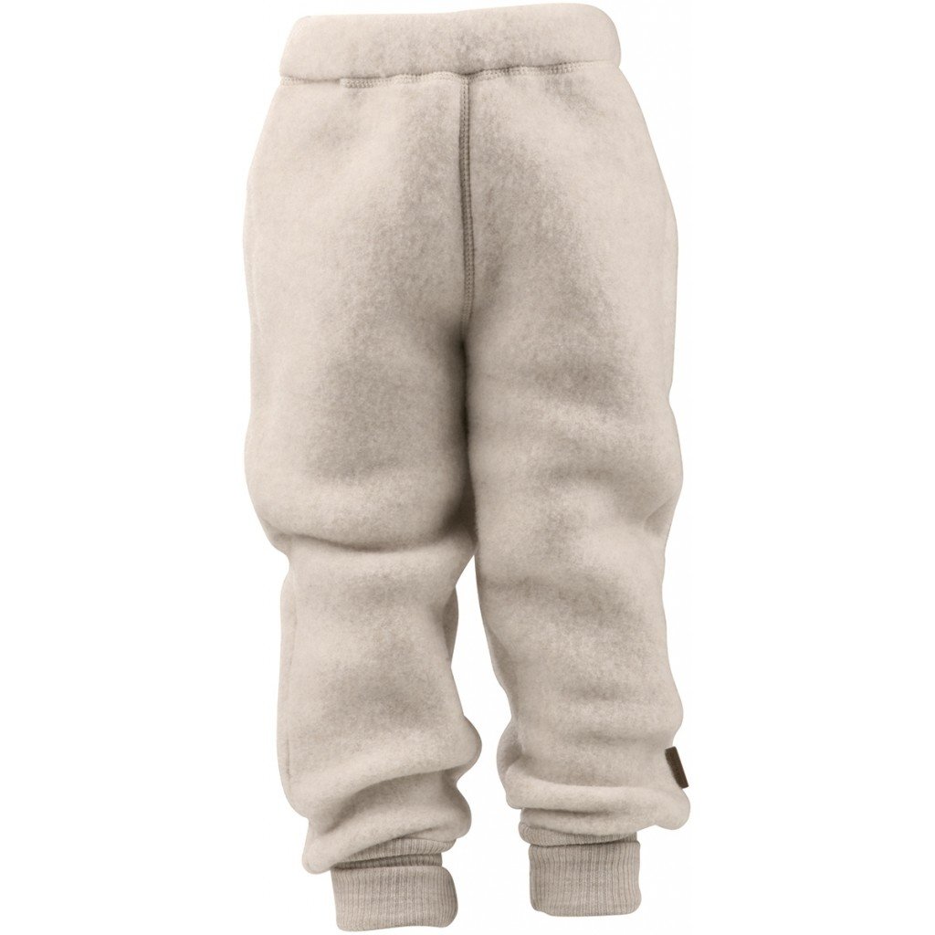 Mikk-Line dětské vlněné merino kalhoty Melange Offwhite 50004 Velikost: 56