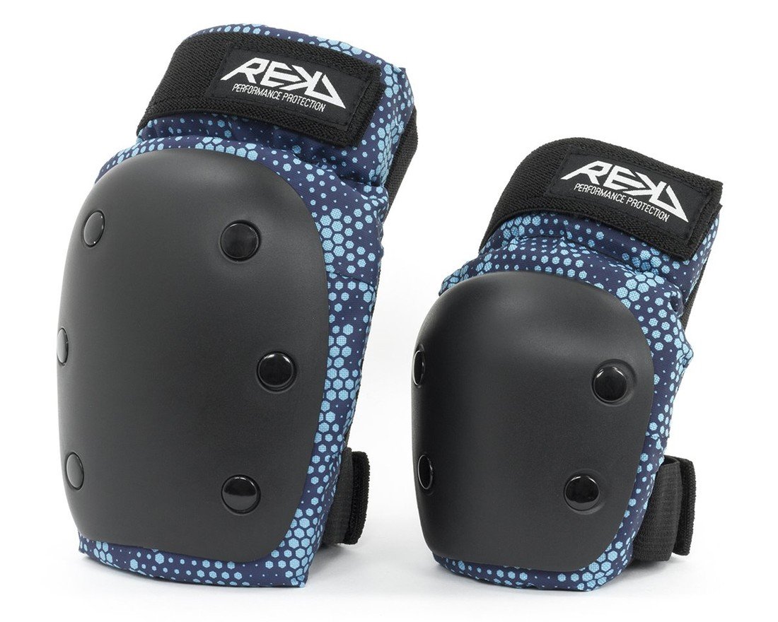 Rekd - Dětská sada chráničů - Youth Heavy Duty Double Pads Set Black/Blue Velikost: L